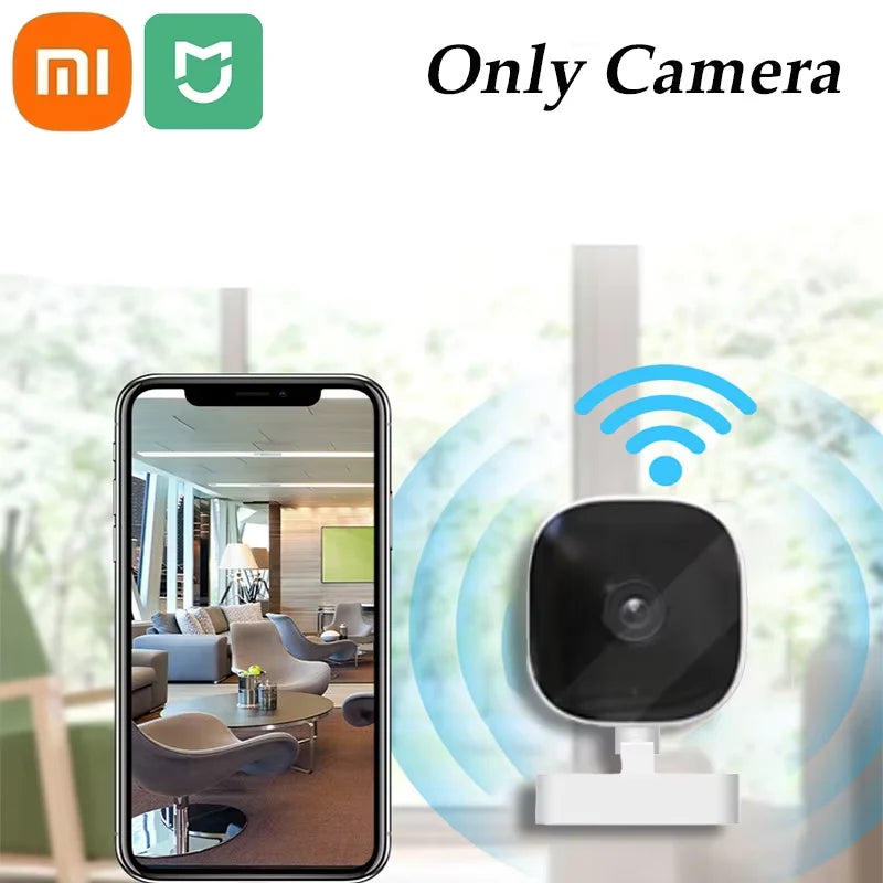 Xiaomi 4K Mini-Sicherheitskamera WiFi-Monitor IP65 wasserdicht Vollfarb-Nachtsicht-Bewegungserkennungsüberwachung mit 2-Wege-Audio