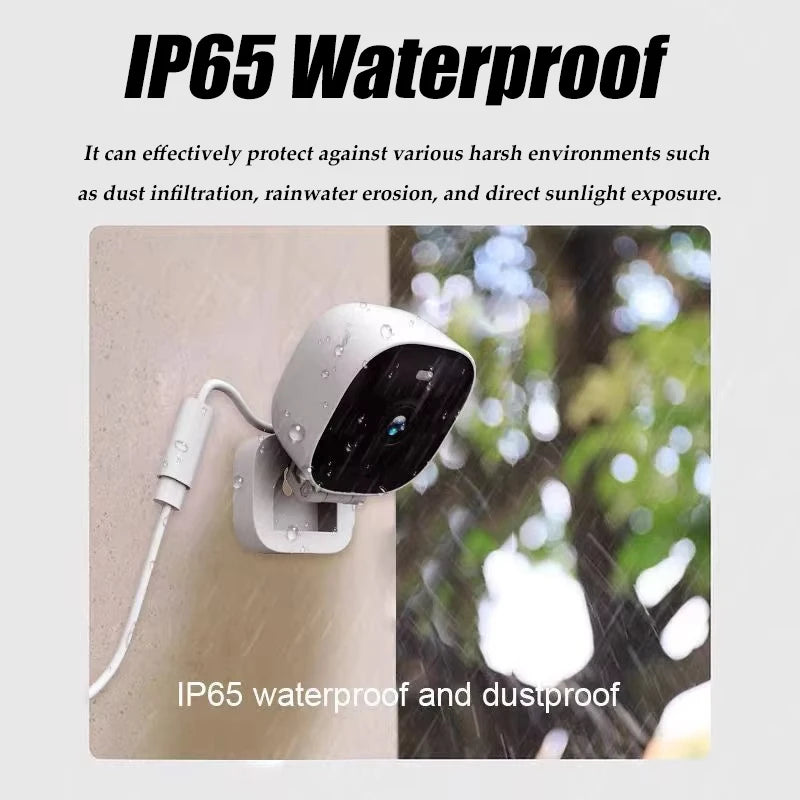 Xiaomi 4K Mini-Sicherheitskamera WiFi-Monitor IP65 wasserdicht Vollfarb-Nachtsicht-Bewegungserkennungsüberwachung mit 2-Wege-Audio