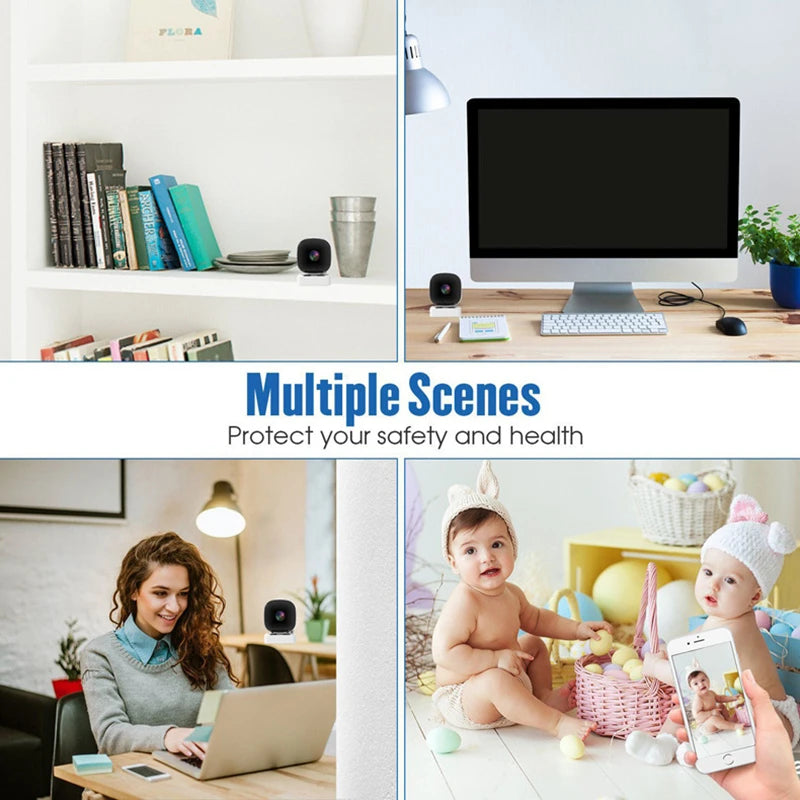Xiaomi 4K Mini-Sicherheitskamera WiFi-Monitor IP65 wasserdicht Vollfarb-Nachtsicht-Bewegungserkennungsüberwachung mit 2-Wege-Audio