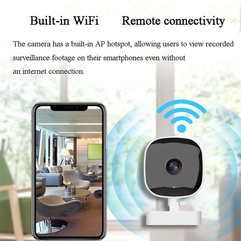 Xiaomi 4K Mini-Sicherheitskamera WiFi-Monitor IP65 wasserdicht Vollfarb-Nachtsicht-Bewegungserkennungsüberwachung mit 2-Wege-Audio